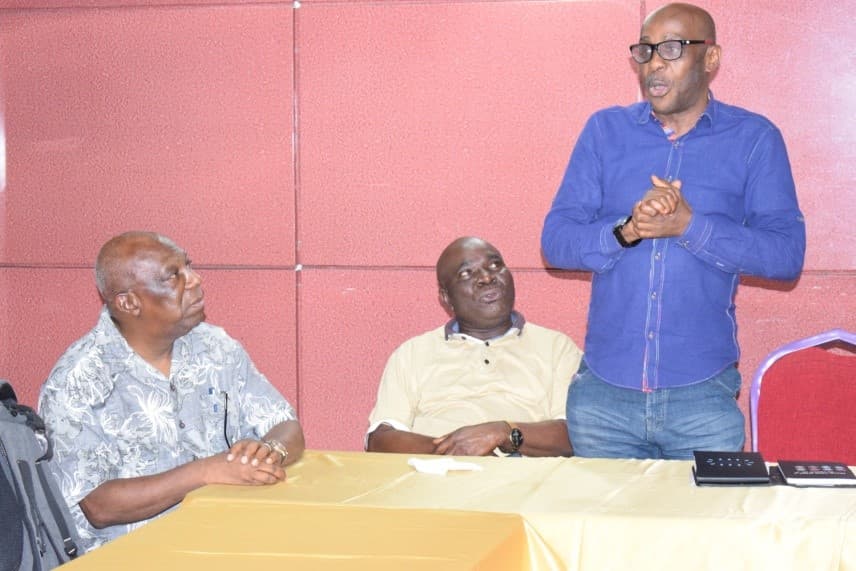 HIFASS Managing Director, Tuedon Uweja making a remark