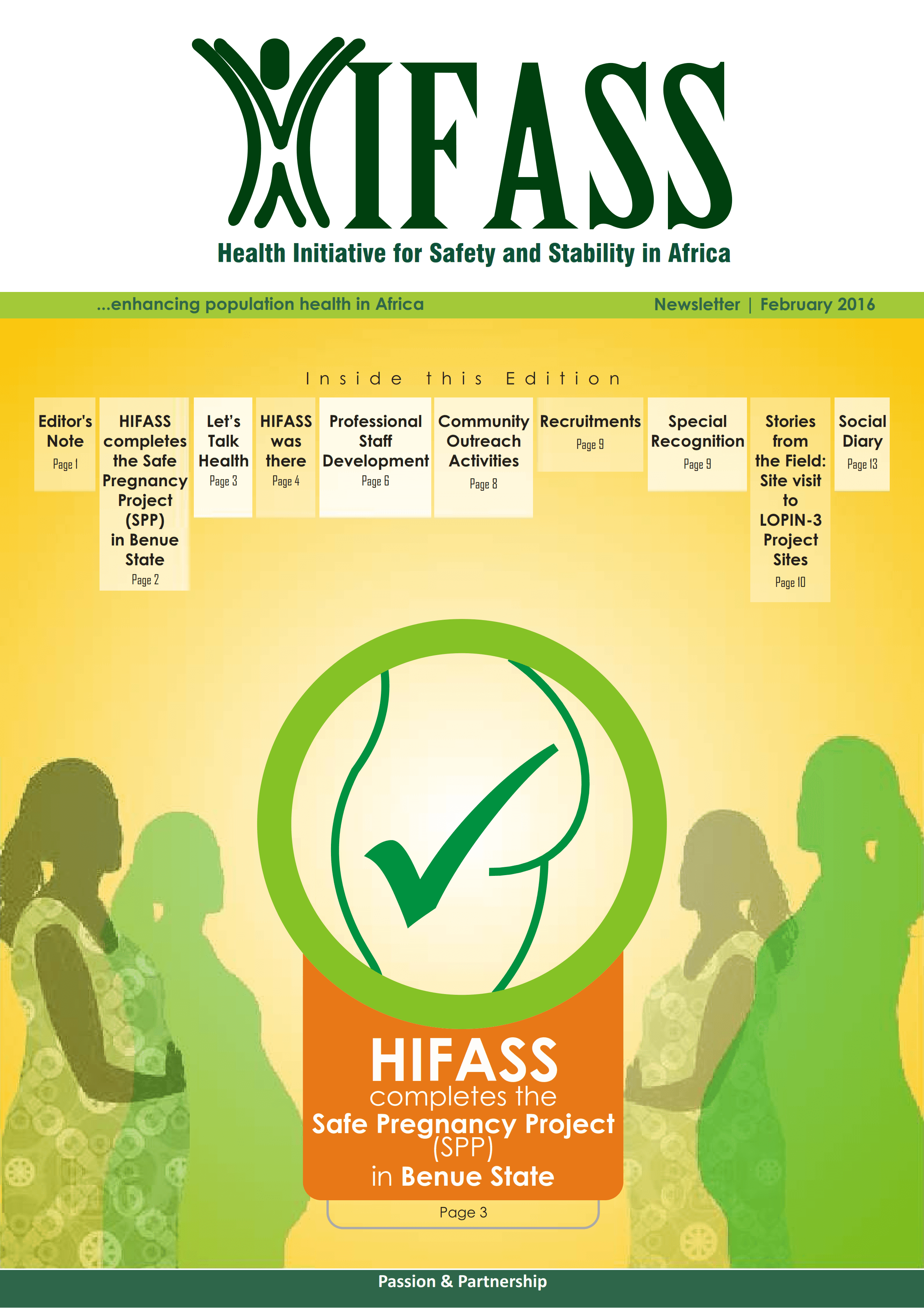 Cover of Hifass Newsletter 2016