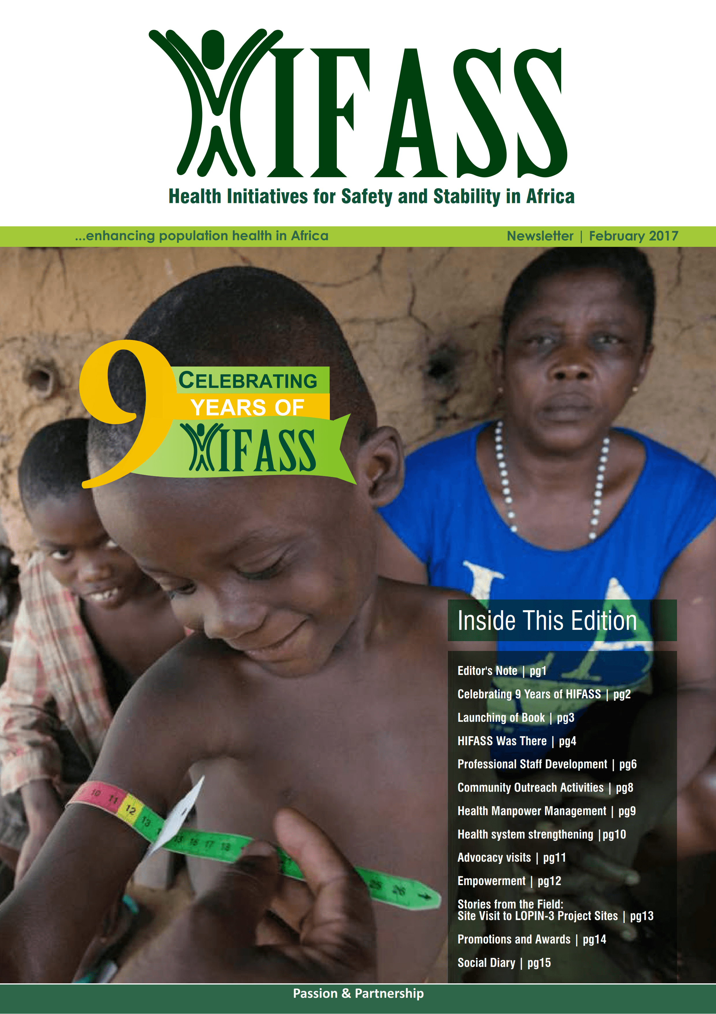 Cover of Hifass Newsletter 2017