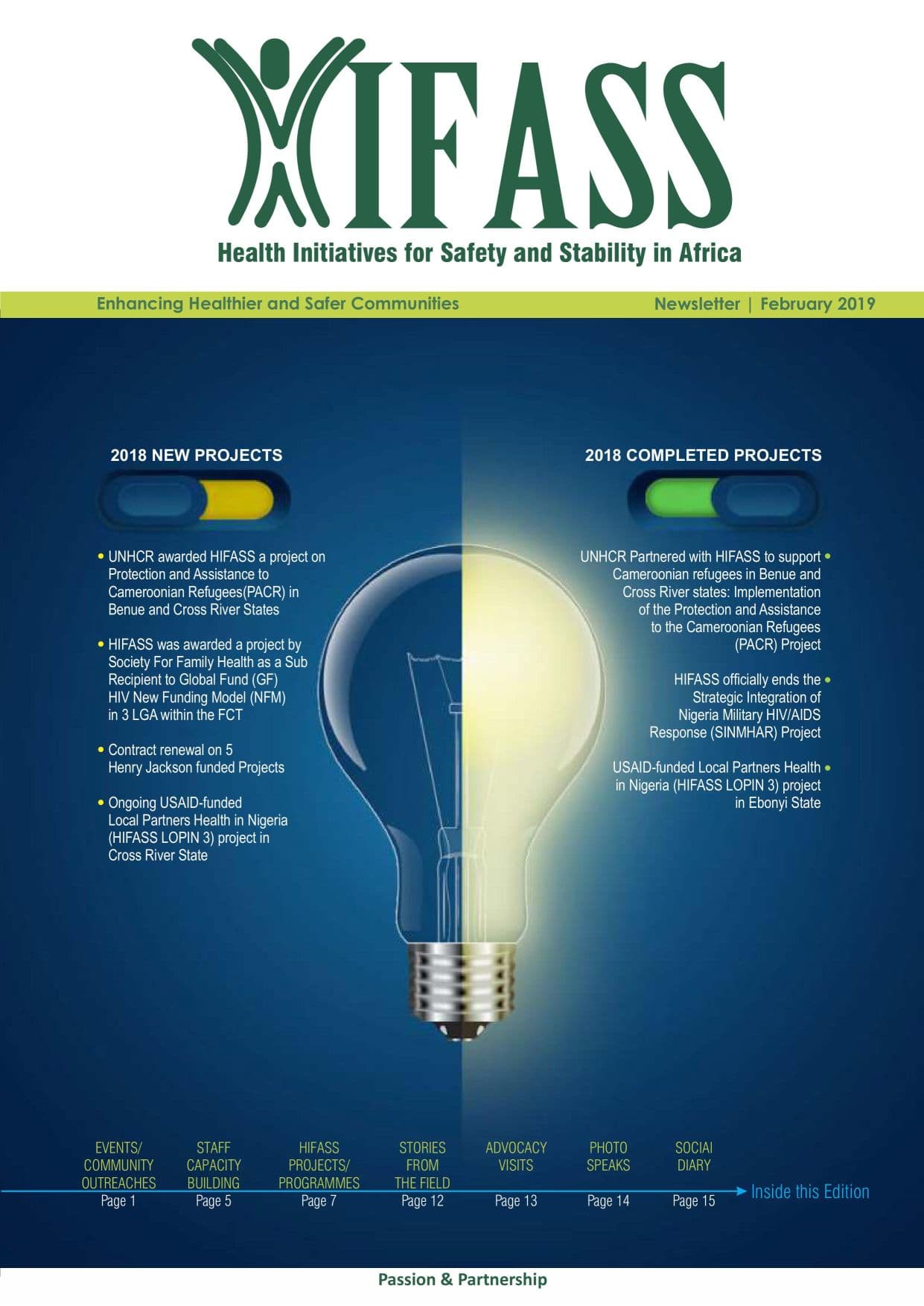 Cover of Hifass Newsletter 2019